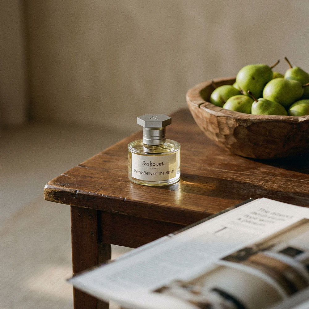 Toskovat In The Belly of The Beast – Extrait de Parfum – 60ml von David-Lev Jipa Slivinschi in der Duftnote Woody, Gourmand, Smoky