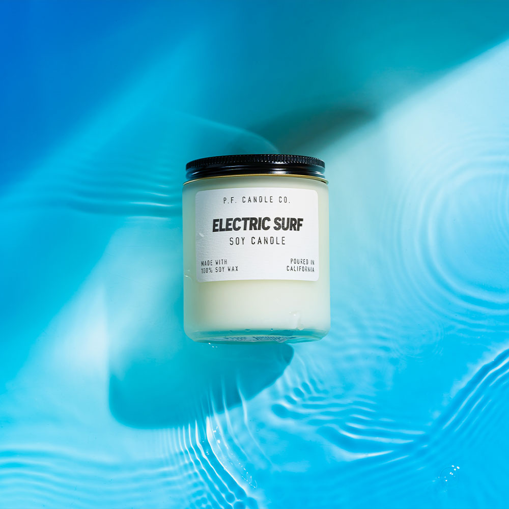 P.F. Candle Co. Electric Surf – Soy Candle Standard Size