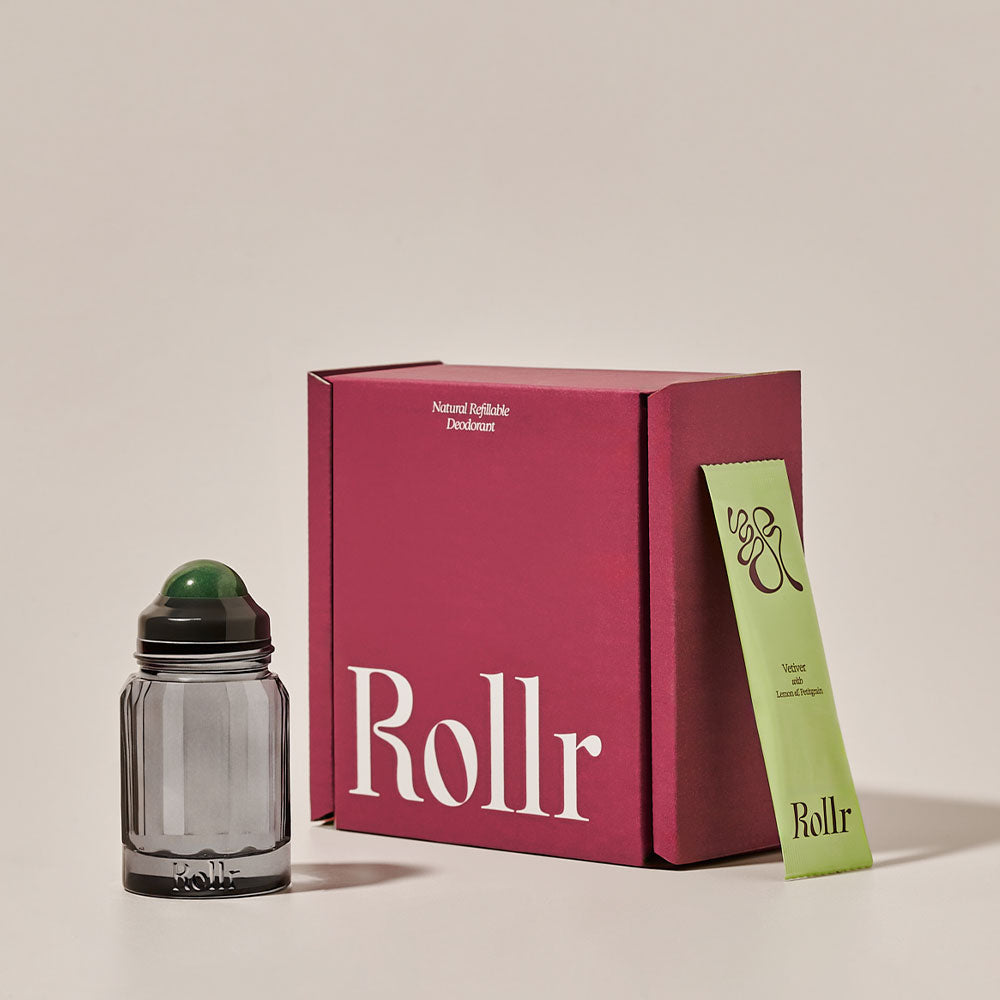 Green Aventurine – Deodorant Roll-on (Vetiver & Lemon)